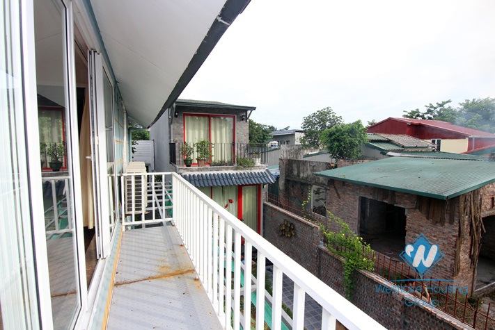 Modern garden house with furnished, 2 bedrooms for rent in Tay Ho area.